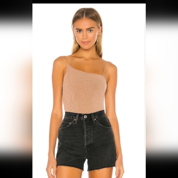 Lovers + Friends Womens Donovan Bodysuit in Tan S - Picture 1 of 12